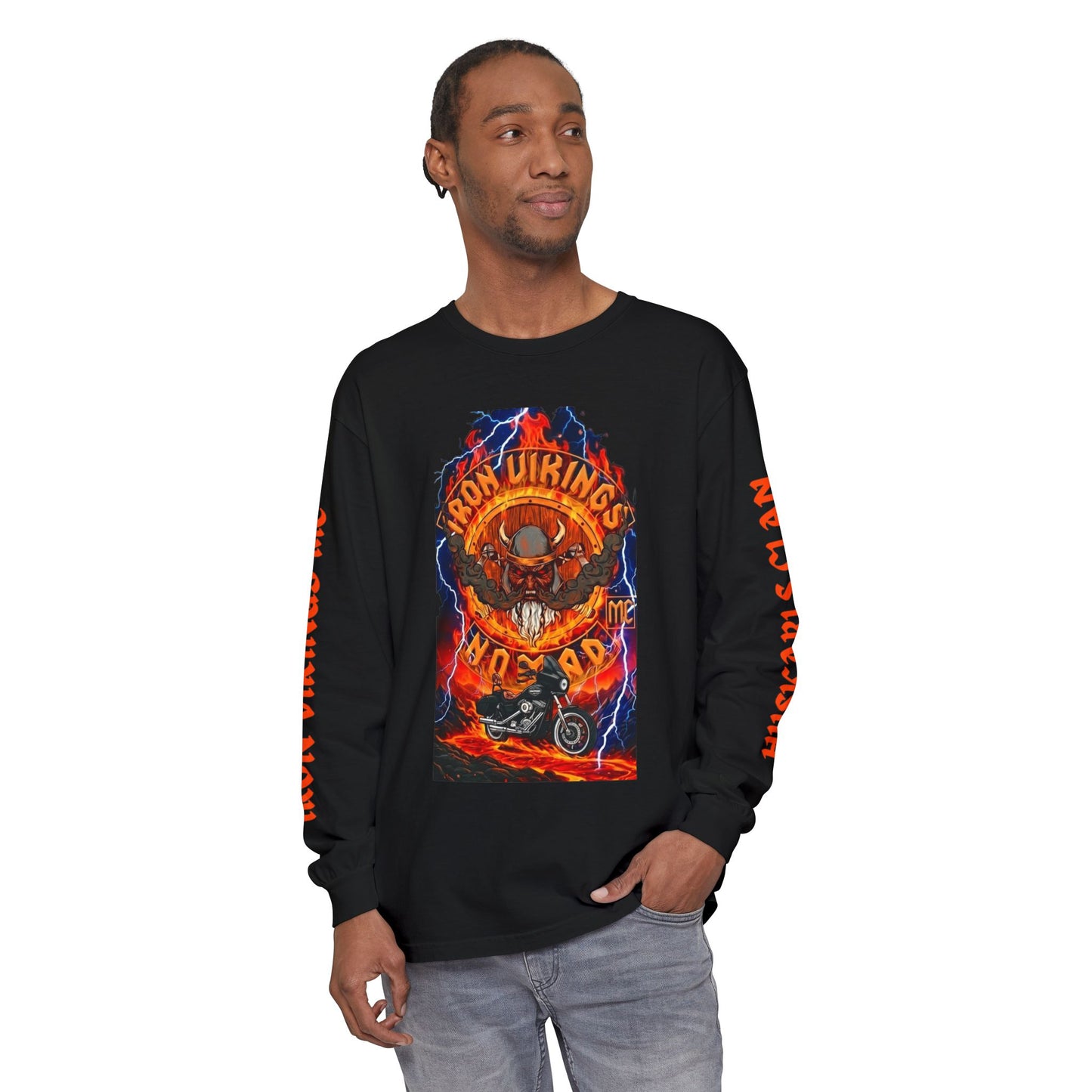 Iron Vikings MC Motorcycle Nomad Long Sleeve Tee